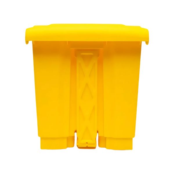 Clinical Waste Bin Square 30 Litre With Foot Pedal Yellow PB30CW