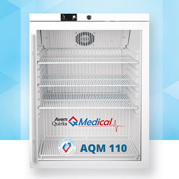 AQ Medical AQM 110 Vaccine Fridge 145 Litre, Glass Door, 2 Year Warranty