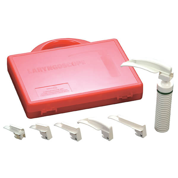 Add-Tech Disposable Fibre Optic Laryngoscope Set 3 Macintosh Blades, 3 Miller Blades, C Size Handle PN-1151