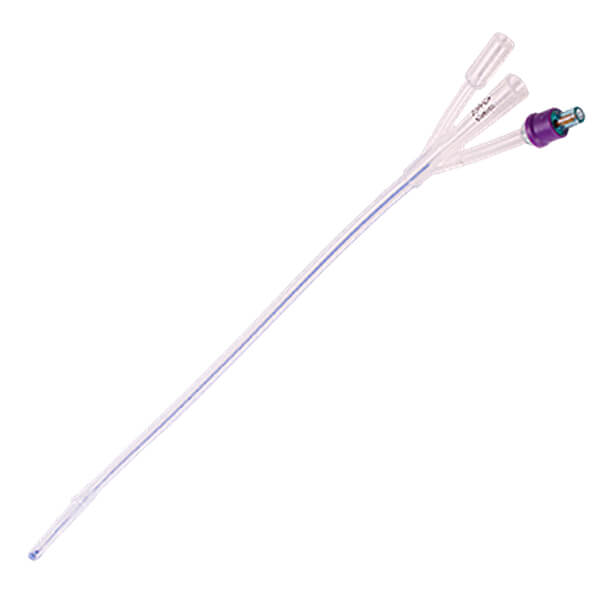 22Fr Foley Catheter Silicone 3 Way 43cm With 50ml Balloon UR013003 Each