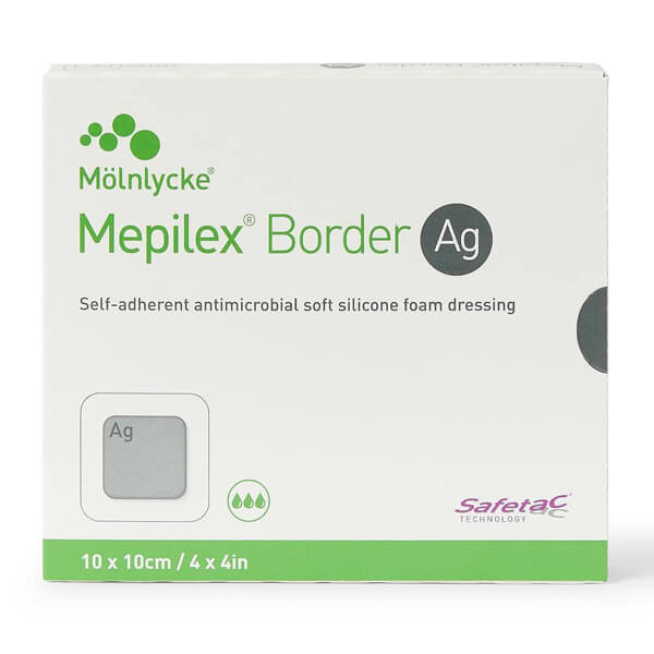 Mepilex Ag Border Dressing 10 x 10cm 395300