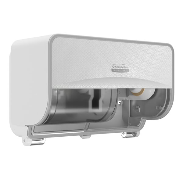 Icon Toilet Roll Dispenser With White Mosaic Faceplate 53945