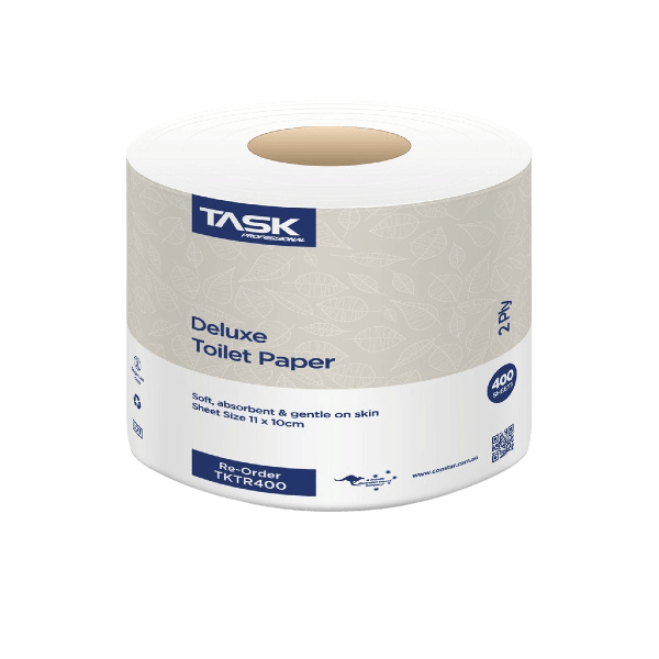 Task Deluxe 2 Ply 400 Sheet Individually Wrapped