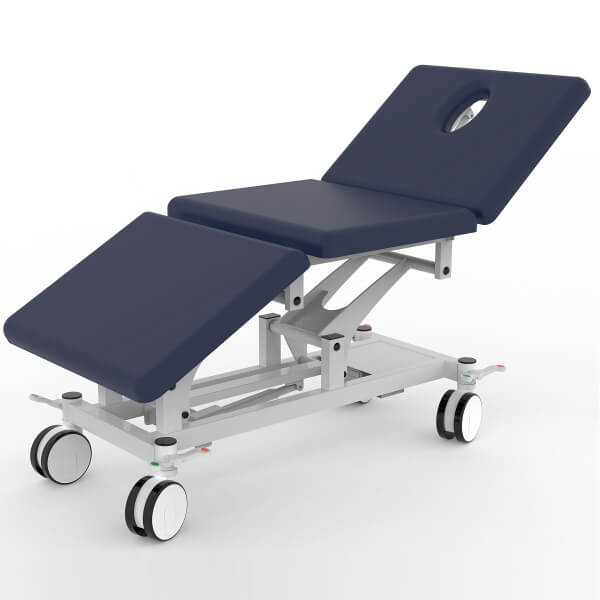 Pacific Medical Hi-Lo Bariatric Examination Couch 3 Section All Electric 80cm Wide  Lift Capacity 350Kg *Blue*