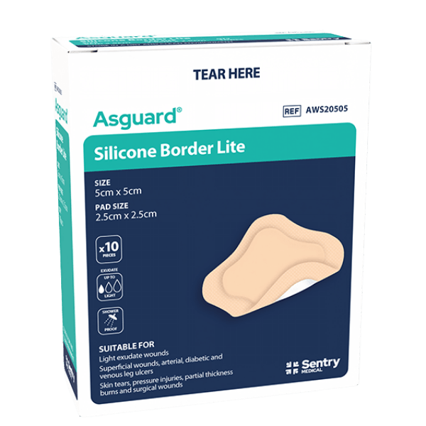 AsGUARD Silicone Border Lite Dressing