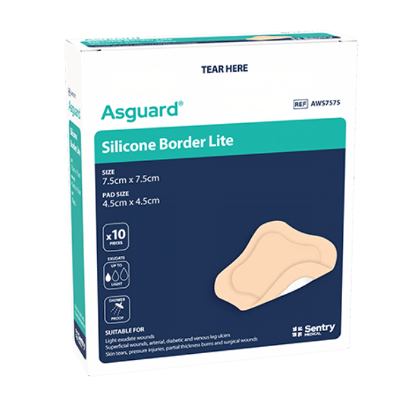 AsGUARD Silicone Foam Border Lite 7.5 x 7.5cm