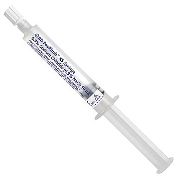 BD Posiflush Prefilled Sodium Chloride 0.9% (Saline) Syringe 10ml XS (Externally Sterile) 306572 Box-30