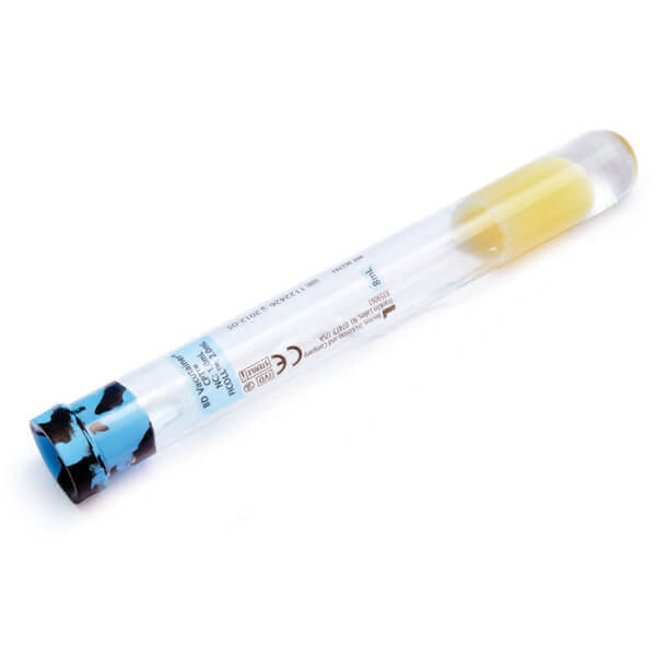BD Vacutainer Tubes CPT (Sodium Citrate) Glass, 8ml, 16X125mm, Blue/Black Conventional Cap 362782 Box-60