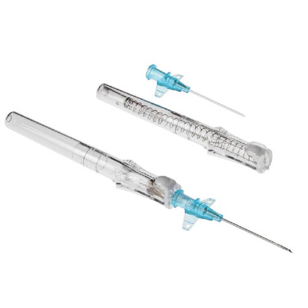 BD Autoguard BC Shielded IV Catheter with Blood Control Technology Blue Winged 22g x 1