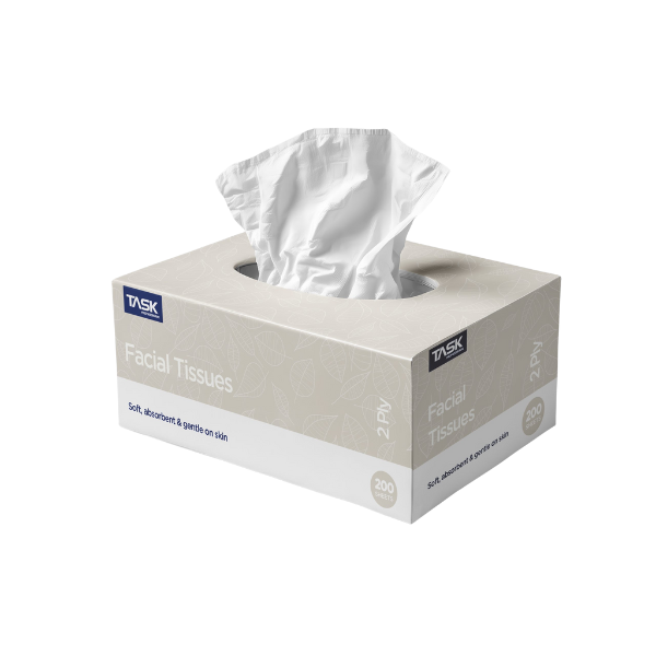 Task Facial Tissues 2 Ply 200s TKTIS200